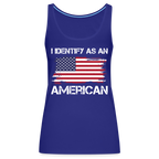 I Identify as an American Women’s Premium Tank Top - royal blue