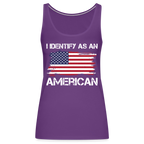 I Identify as an American Women’s Premium Tank Top - purple