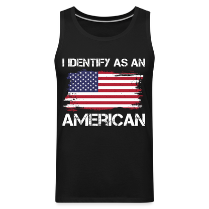 I Identify as an American Men’s Premium Tank Top - black