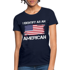 I Identify as an American Women's Contoured T-Shirt