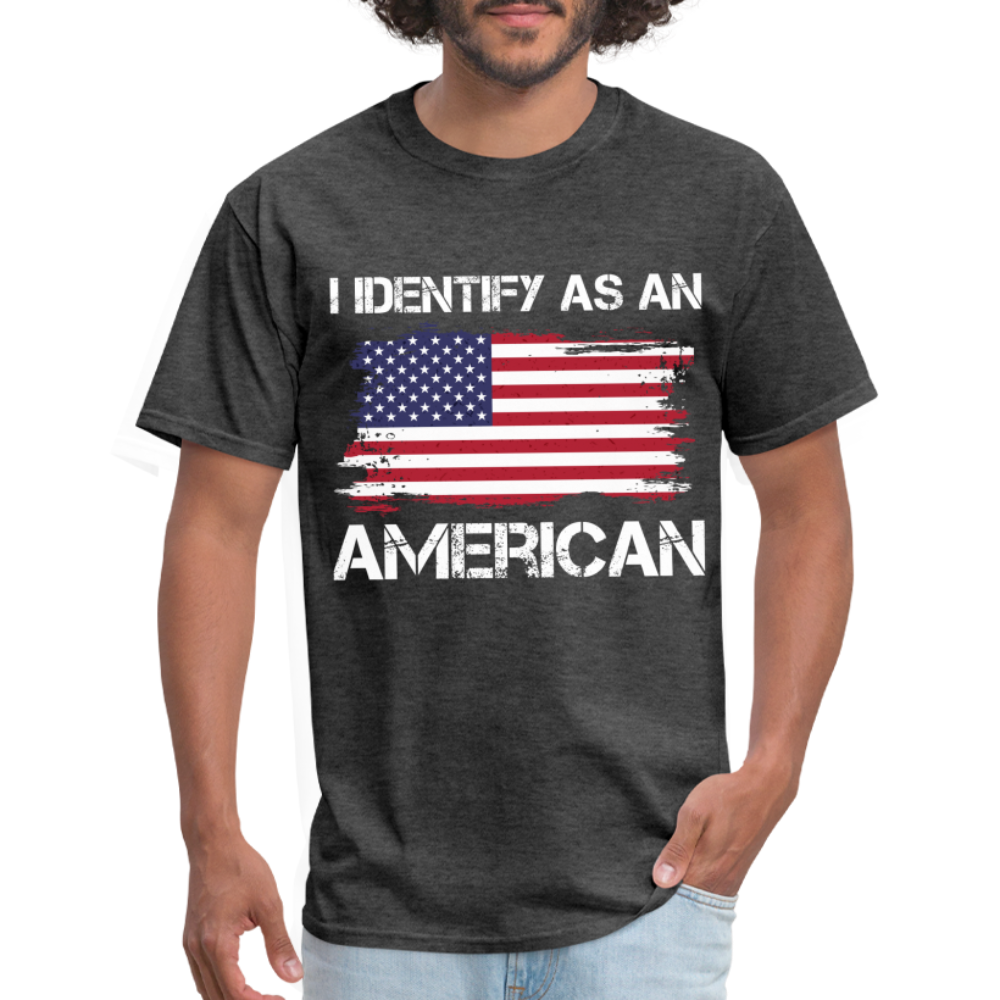 I Identify as an American T-Shirt - heather black