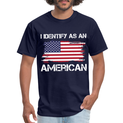 I Identify as an American T-Shirt - navy