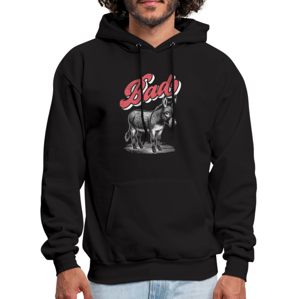 Funny Bad Ass (Donkey) Hoodie - black