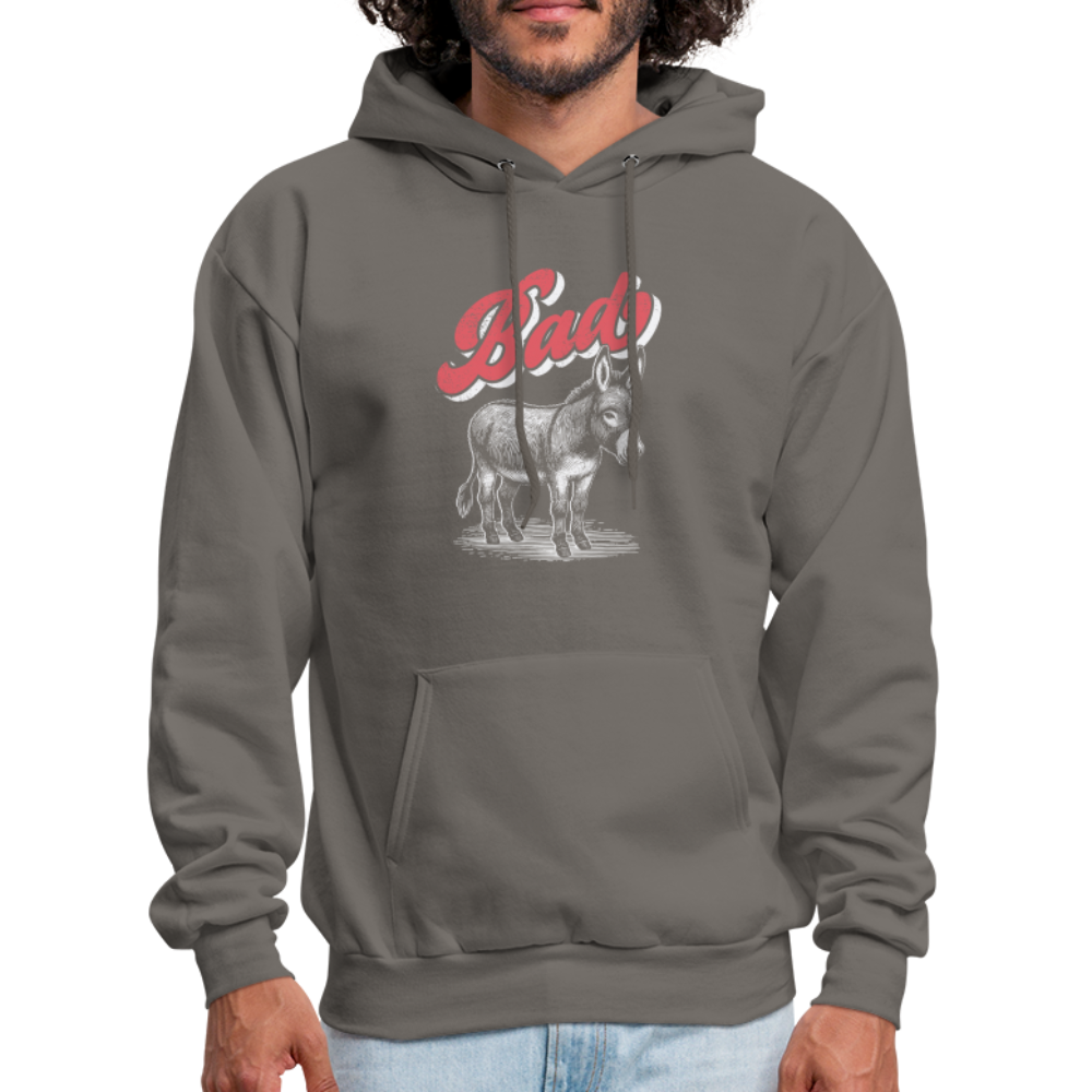 Funny Bad Ass (Donkey) Hoodie - asphalt gray