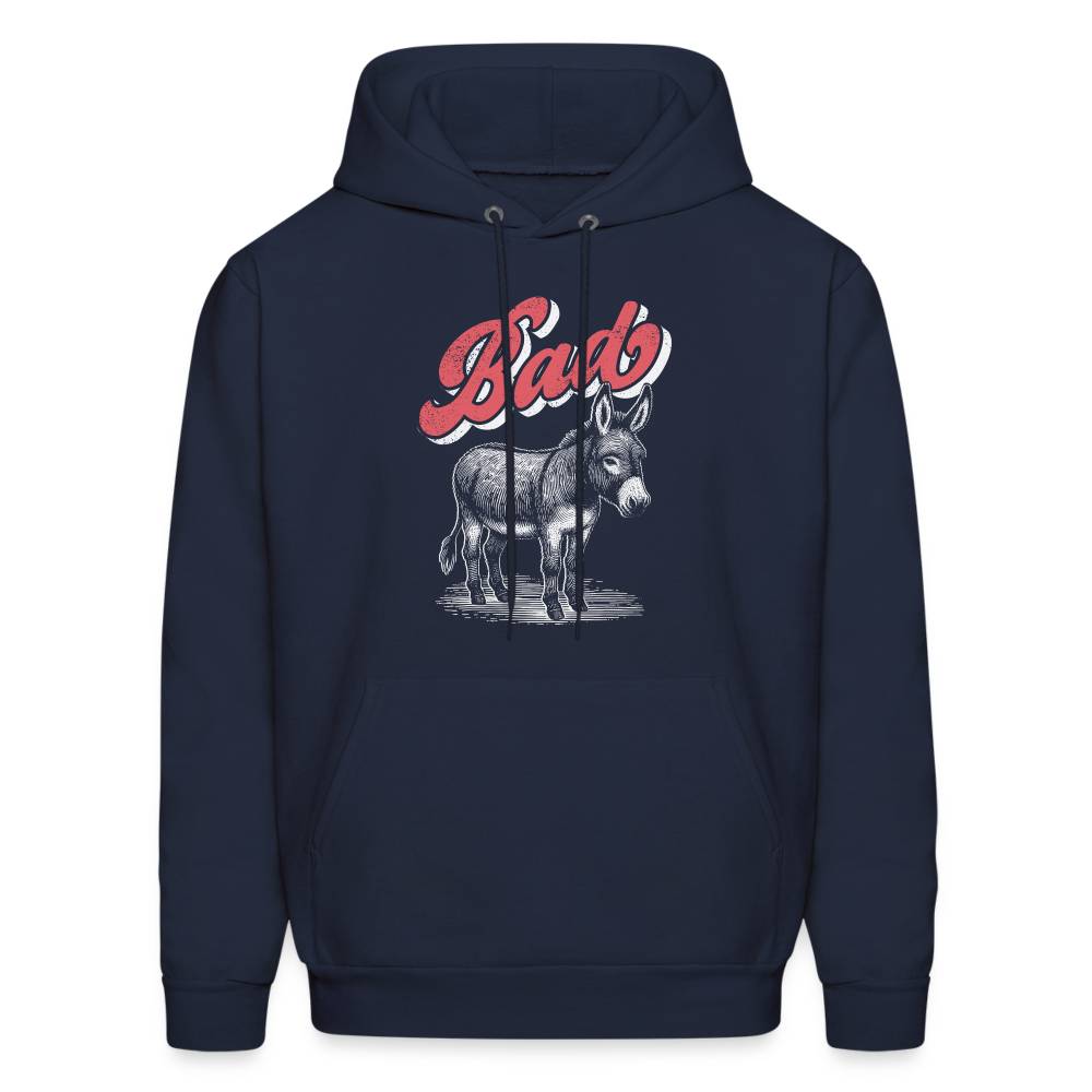Funny Bad Ass (Donkey) Hoodie - navy