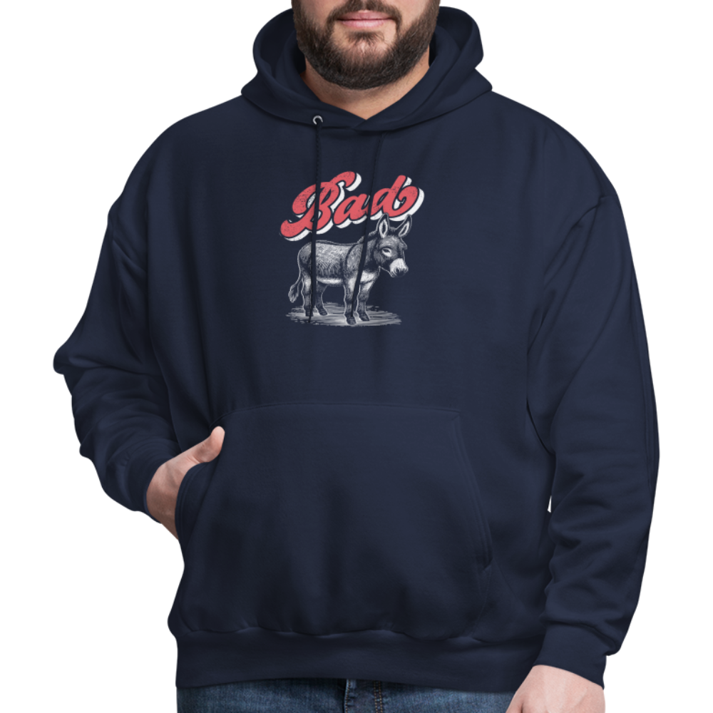 Funny Bad Ass (Donkey) Hoodie - navy