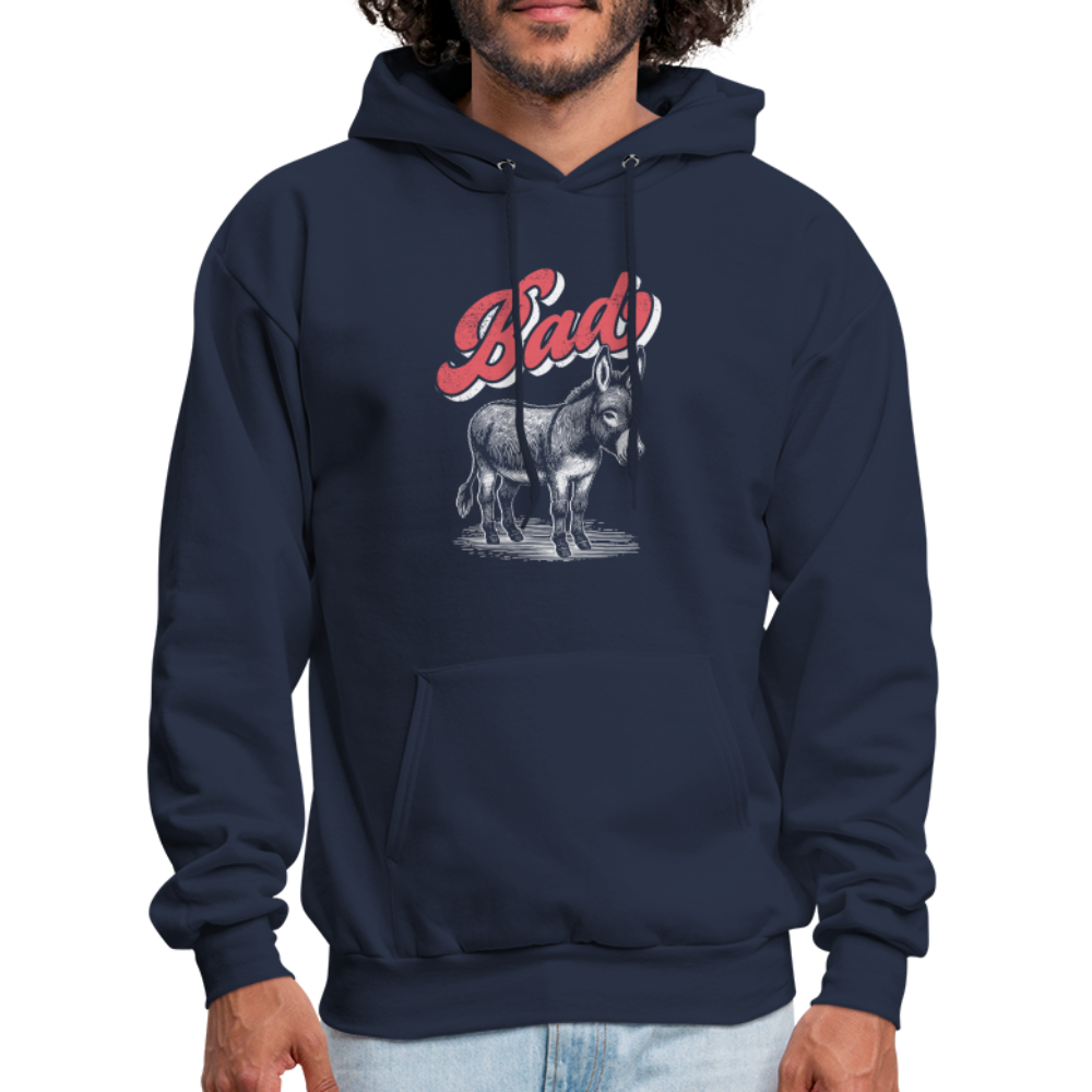 Funny Bad Ass (Donkey) Hoodie - navy