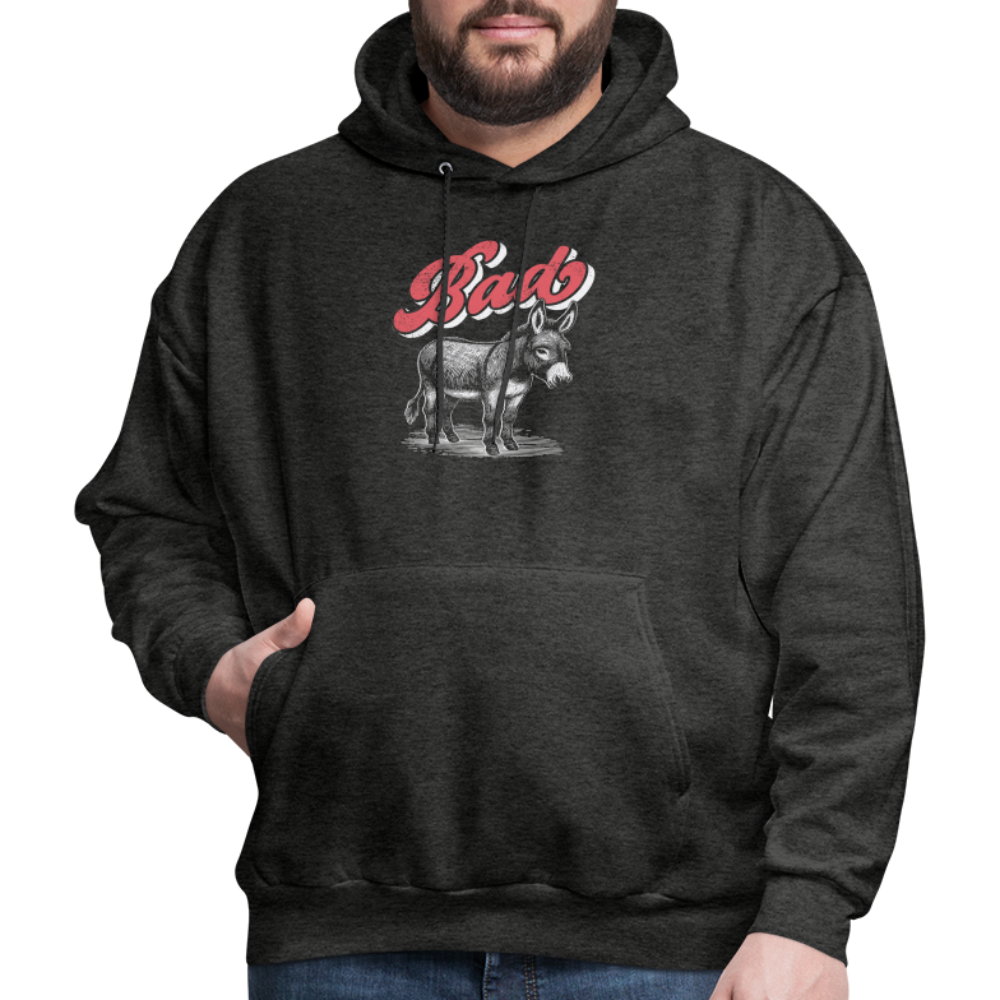 Funny Bad Ass (Donkey) Hoodie - charcoal grey