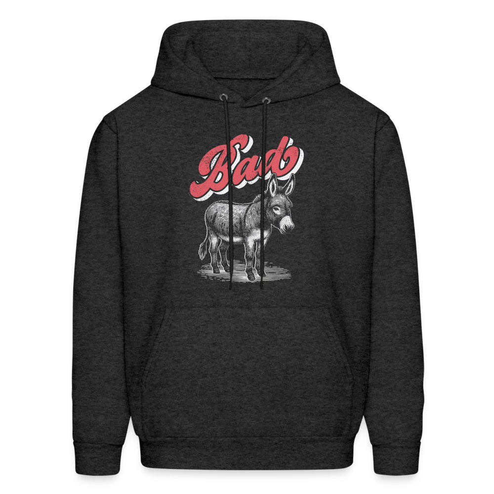 Funny Bad Ass (Donkey) Hoodie - charcoal grey
