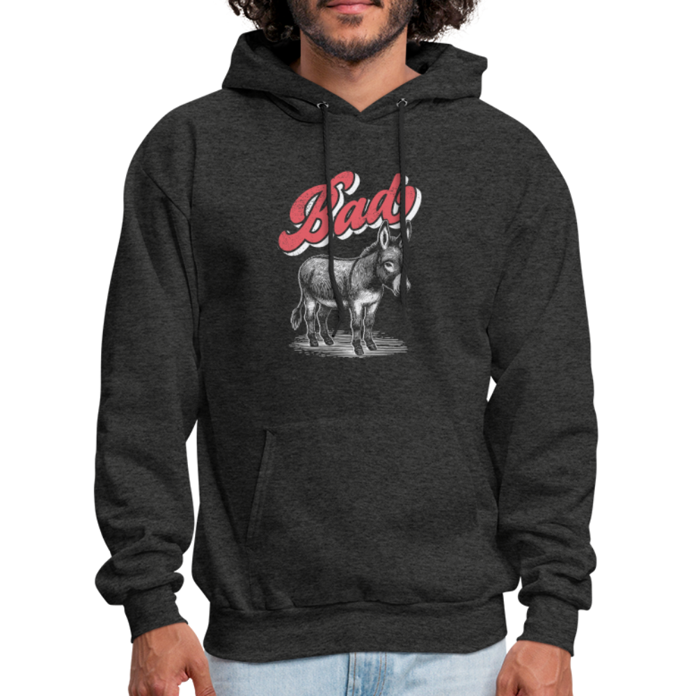 Funny Bad Ass (Donkey) Hoodie - charcoal grey