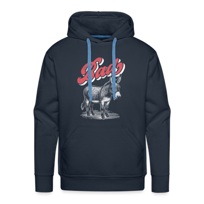 Funny Bad Ass (Donkey) Men’s Premium Hoodie - navy