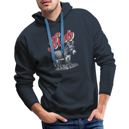 Funny Bad Ass (Donkey) Men’s Premium Hoodie - navy