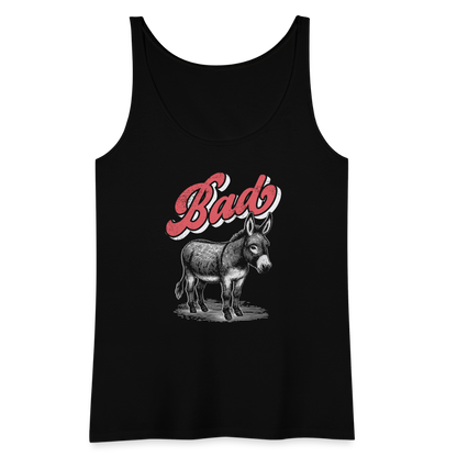 Funny Bad Ass (Donkey) Women’s Premium Tank Top - black