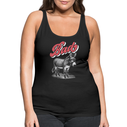 Funny Bad Ass (Donkey) Women’s Premium Tank Top - black