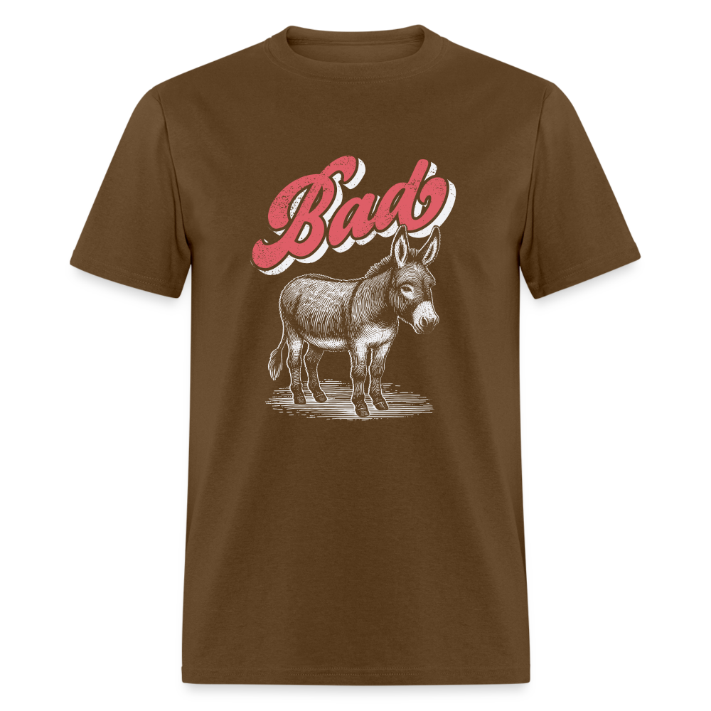 Funny Bad Ass (Donkey) T-Shirt - brown