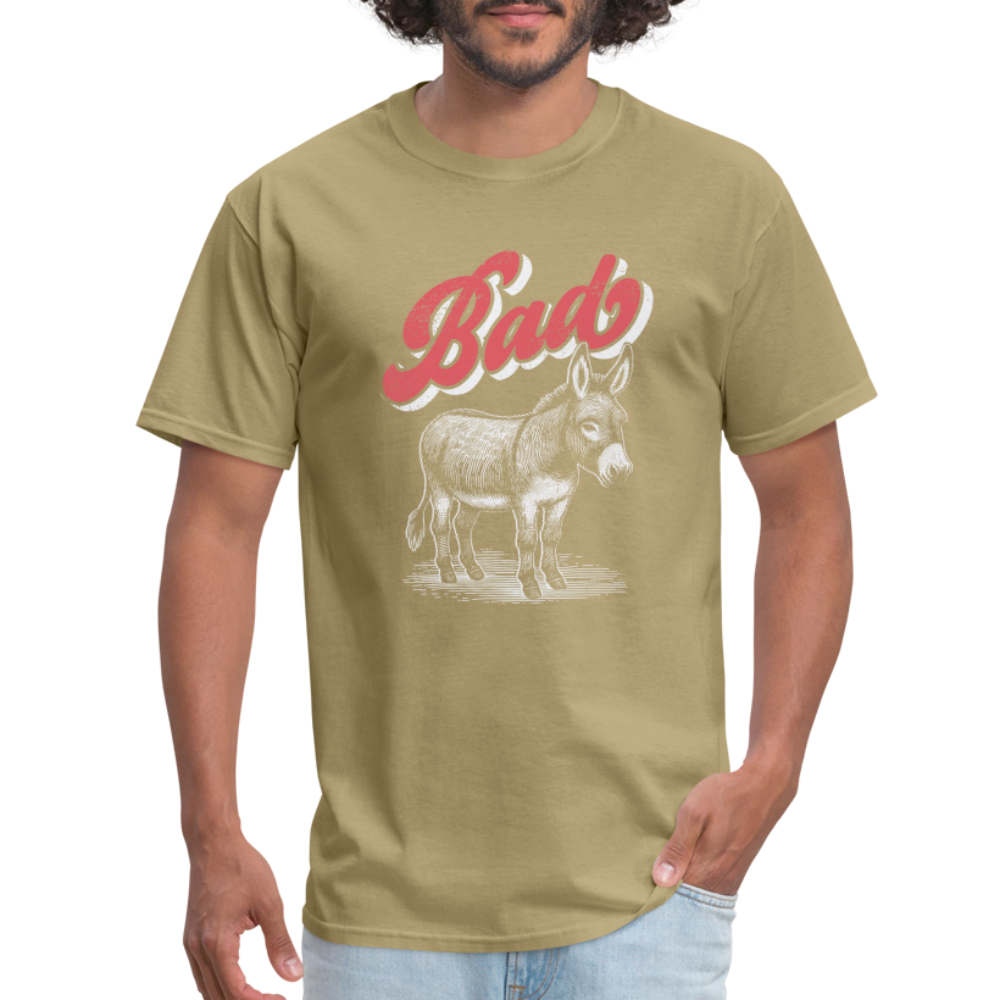 Funny Bad Ass (Donkey) T-Shirt - khaki