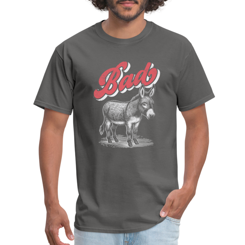 Funny Bad Ass (Donkey) T-Shirt - charcoal