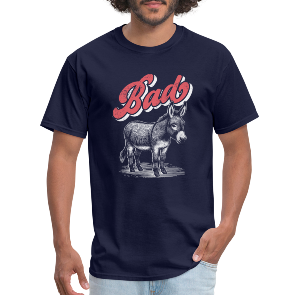 Funny Bad Ass (Donkey) T-Shirt - navy