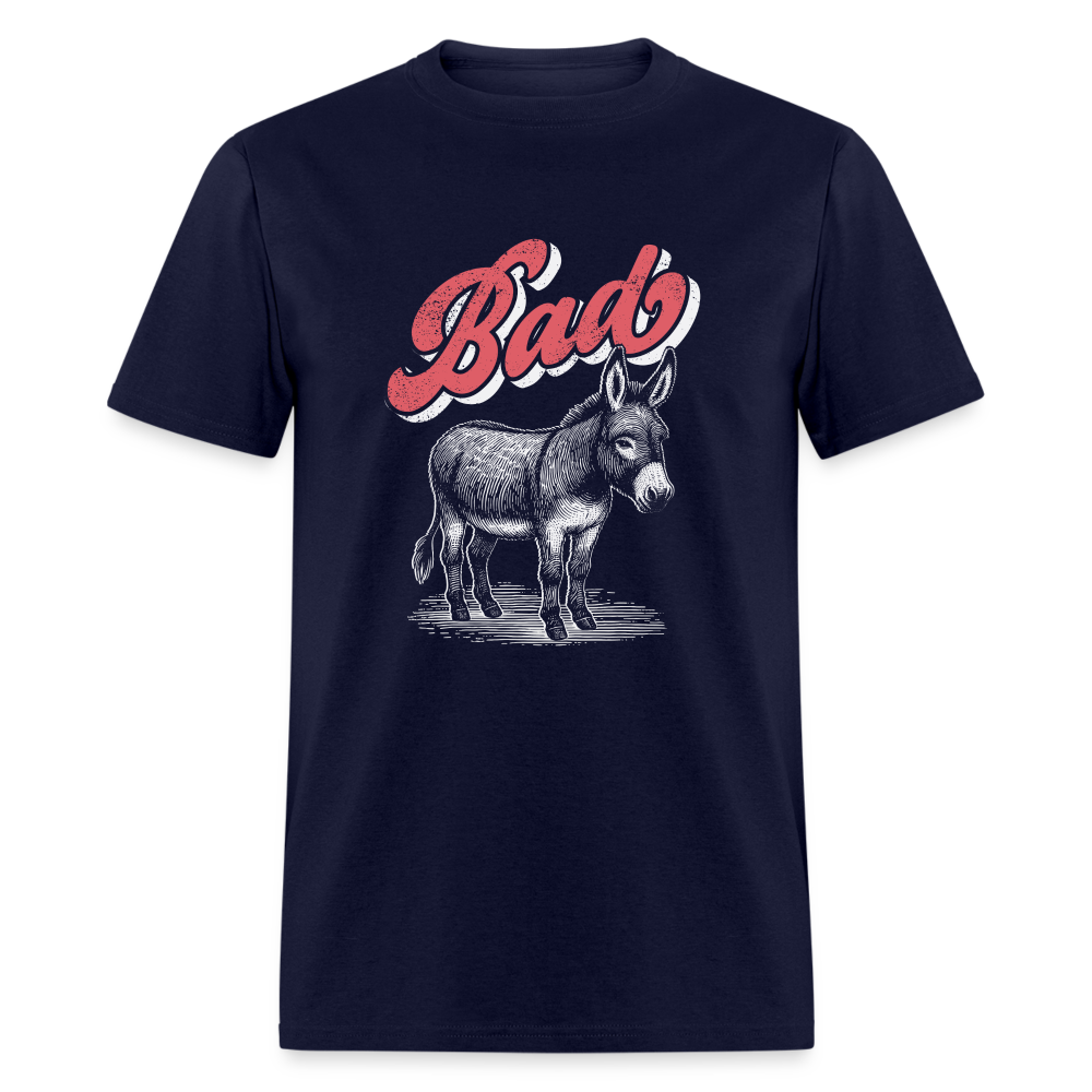 Funny Bad Ass (Donkey) T-Shirt - navy