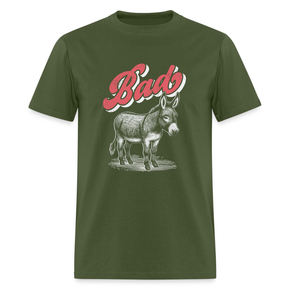 Funny Bad Ass (Donkey) T-Shirt - military green