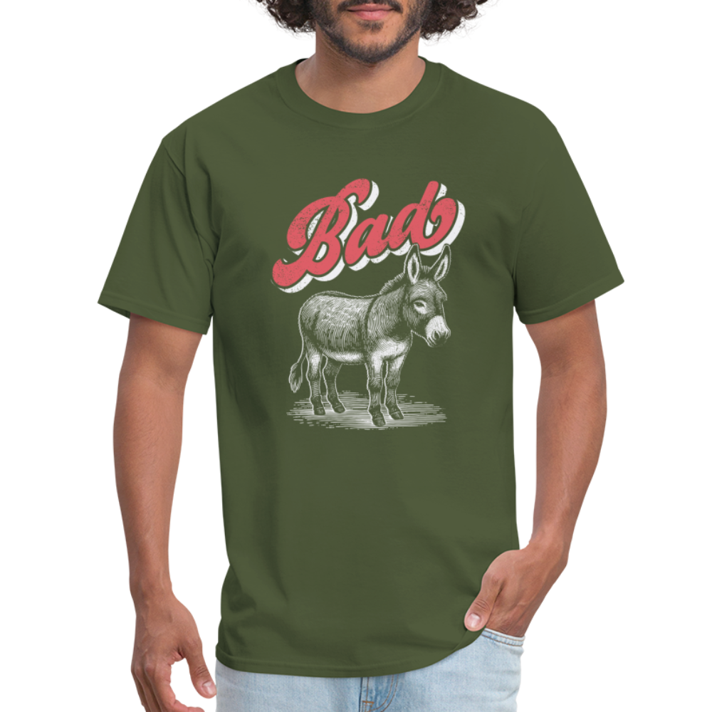 Funny Bad Ass (Donkey) T-Shirt - military green