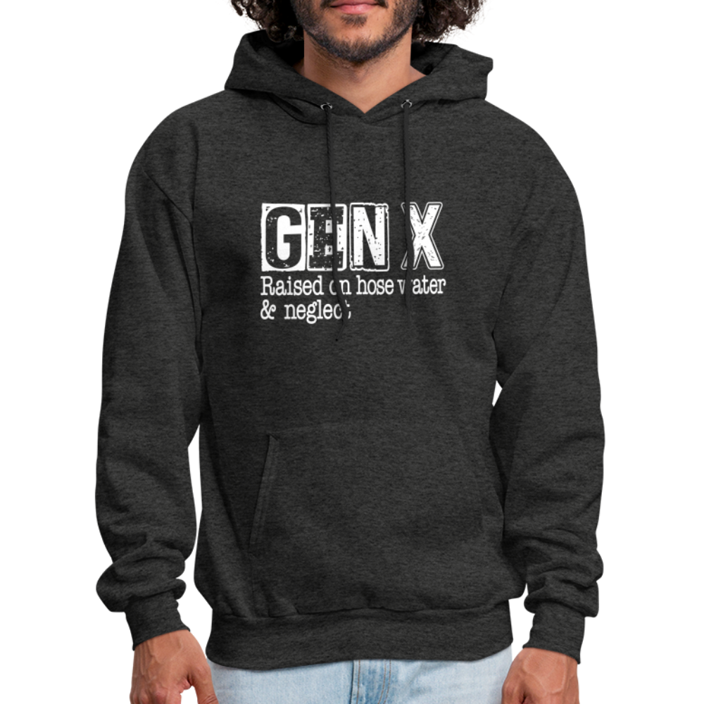 GEN X Hoodie (Raised on hose water & neglect) - charcoal grey