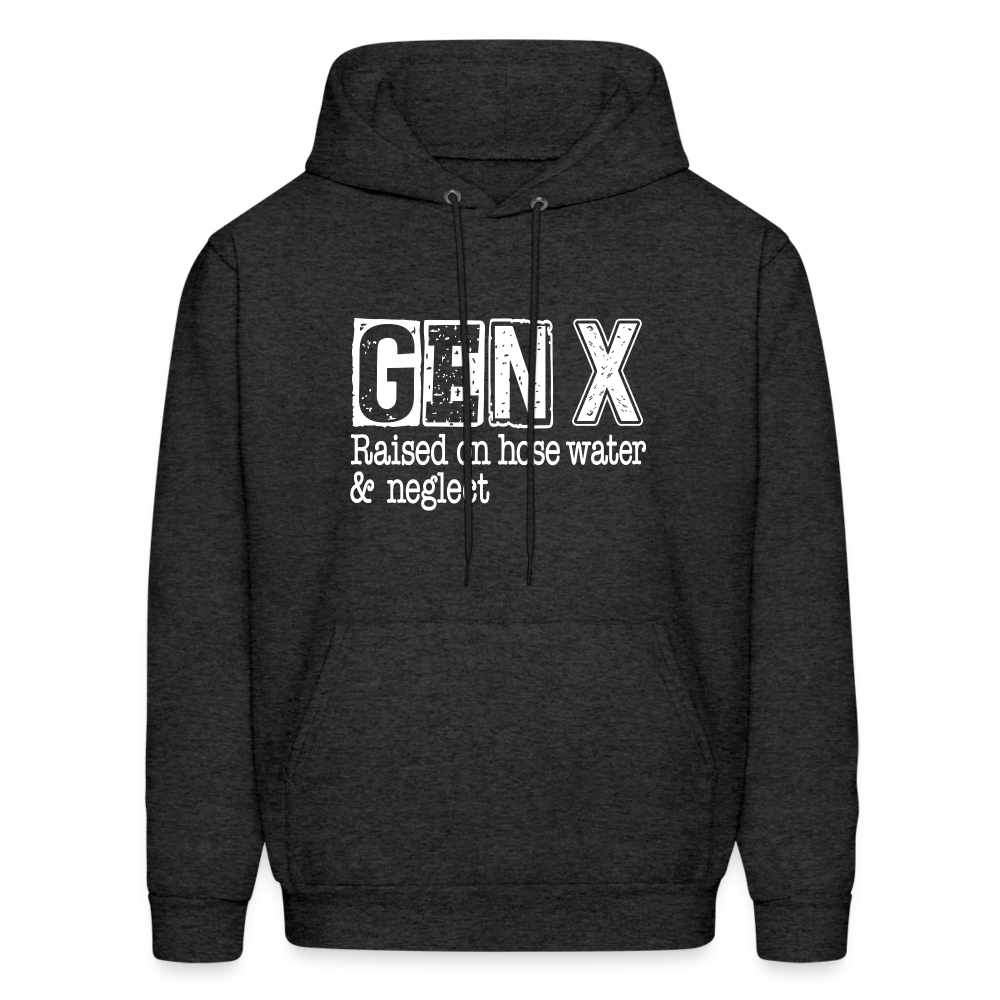 GEN X Hoodie (Raised on hose water & neglect) - charcoal grey