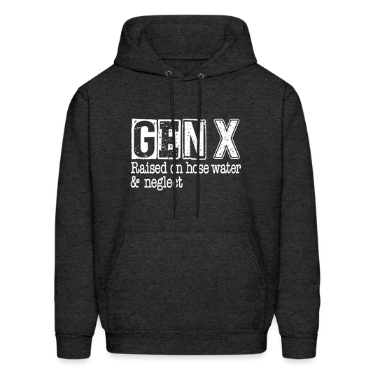 GEN X Hoodie (Raised on hose water & neglect) - charcoal grey