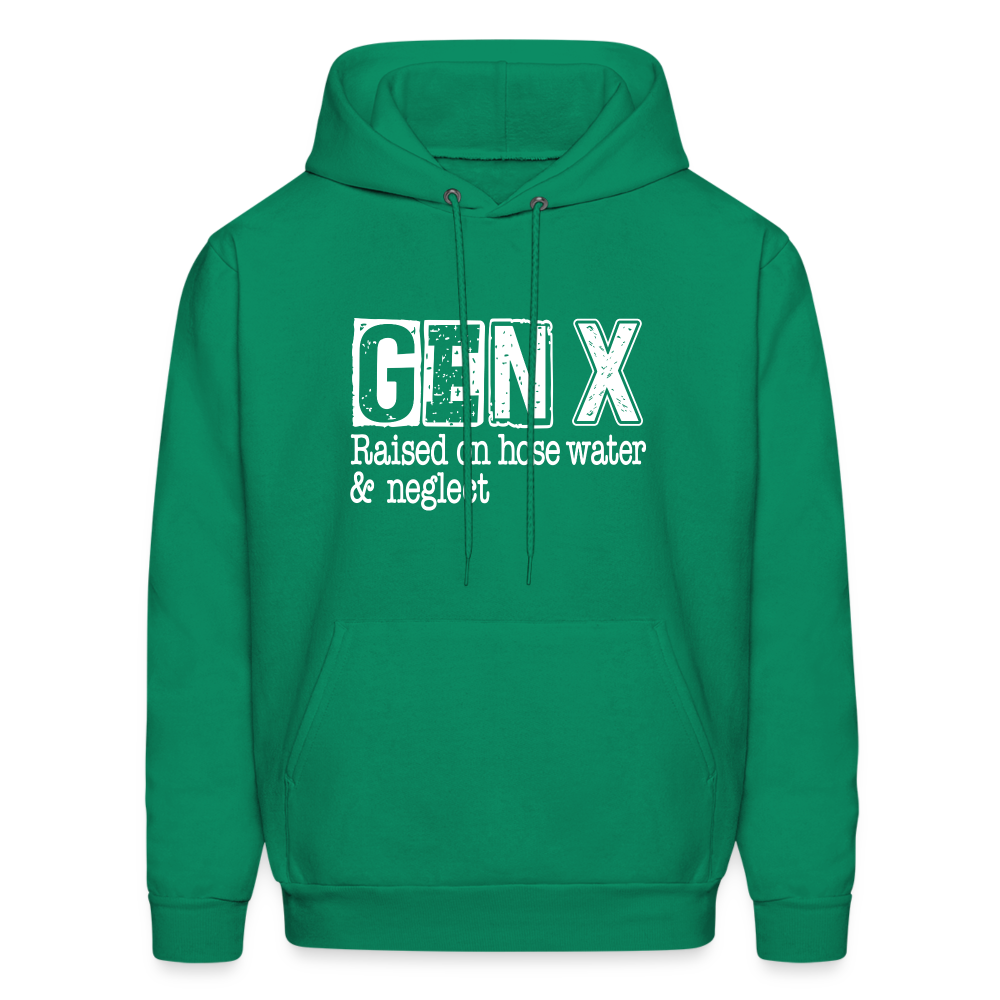 GEN X Hoodie (Raised on hose water & neglect) - kelly green