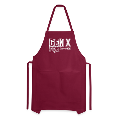 GEN X Adjustable Apron (Raised on hose water & neglect) - burgundy