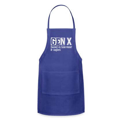 GEN X Adjustable Apron (Raised on hose water & neglect) - royal blue