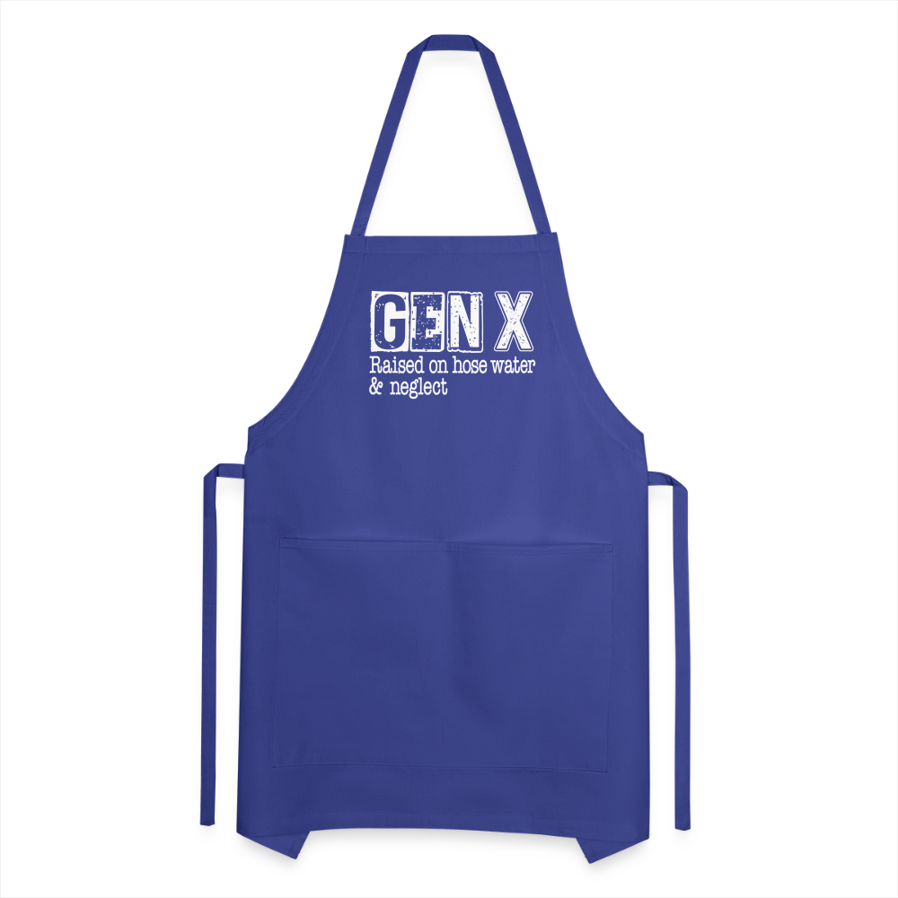 GEN X Adjustable Apron (Raised on hose water & neglect) - royal blue