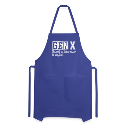 GEN X Adjustable Apron (Raised on hose water & neglect) - royal blue