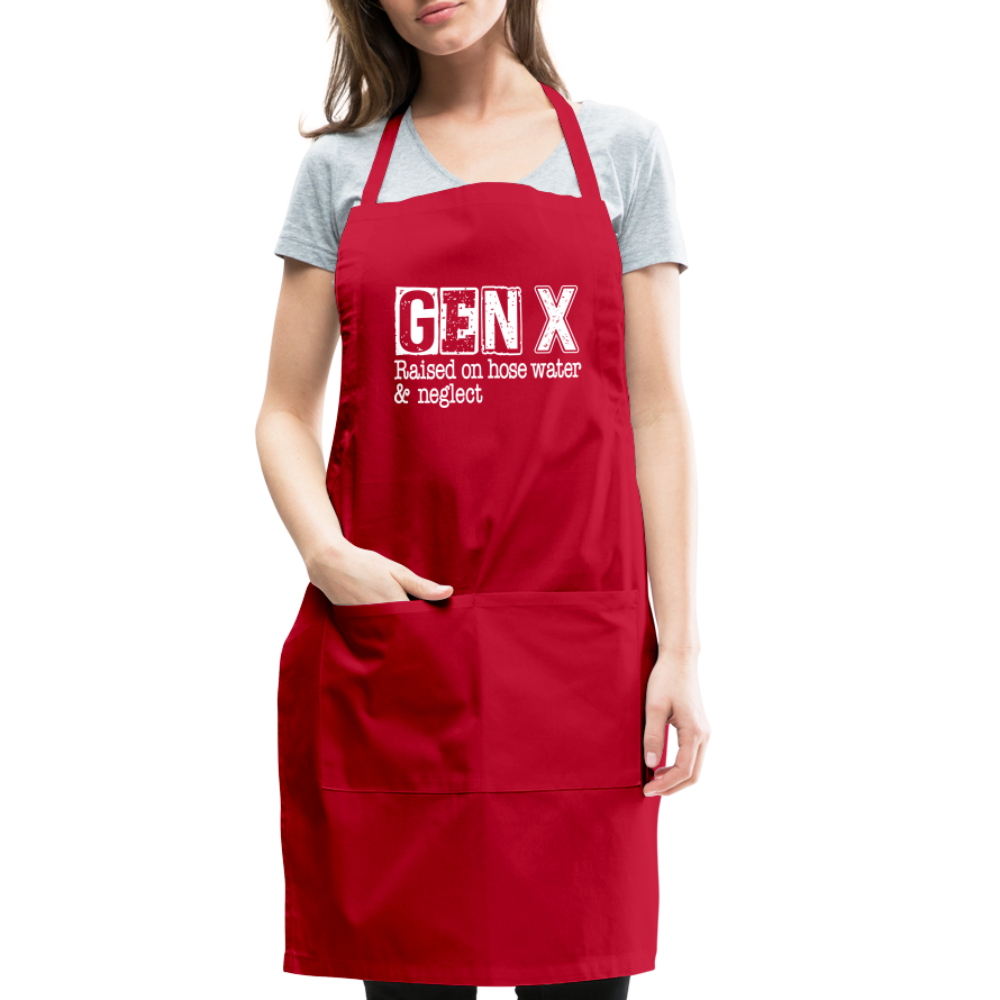 GEN X Adjustable Apron (Raised on hose water & neglect) - red