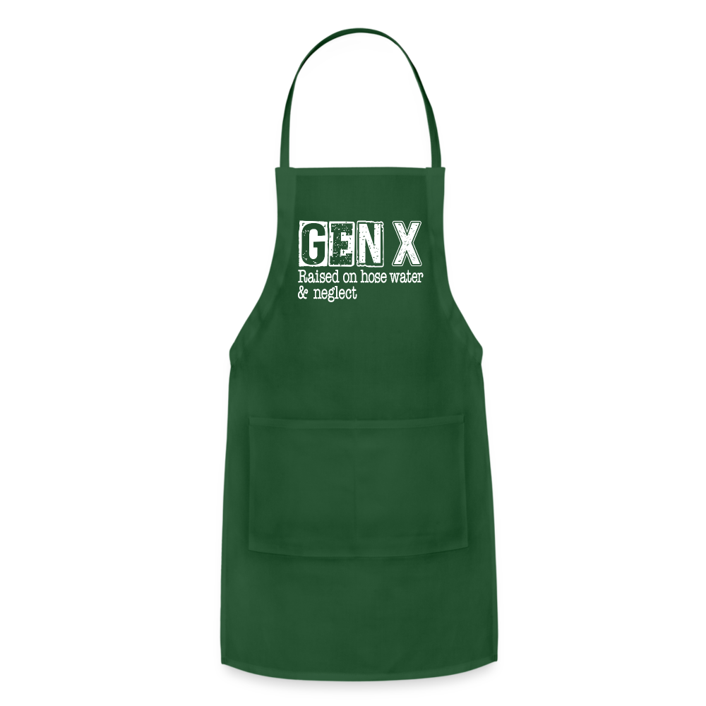 GEN X Adjustable Apron (Raised on hose water & neglect) - forest green