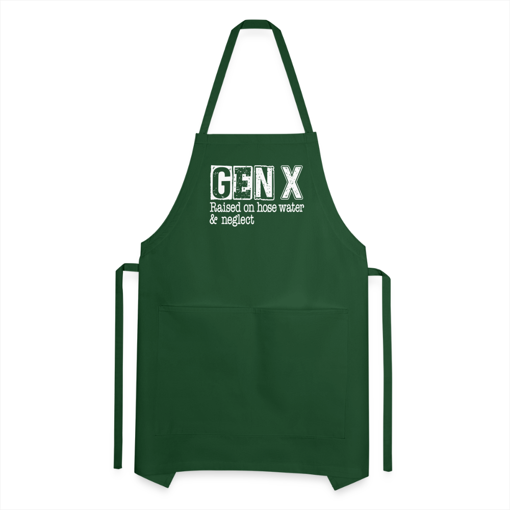 GEN X Adjustable Apron (Raised on hose water & neglect) - forest green