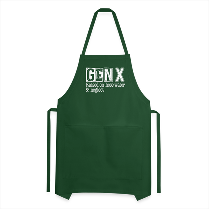 GEN X Adjustable Apron (Raised on hose water & neglect) - forest green