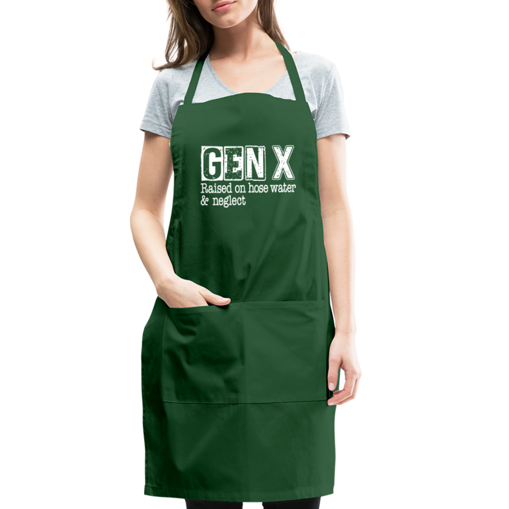 GEN X Adjustable Apron (Raised on hose water & neglect) - forest green