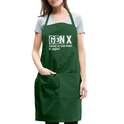 GEN X Adjustable Apron (Raised on hose water & neglect) - forest green