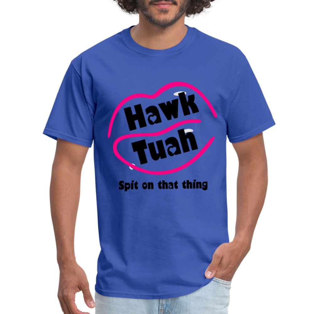 Hawk Tuah T-Shirt (Spit on that Thing) - royal blue