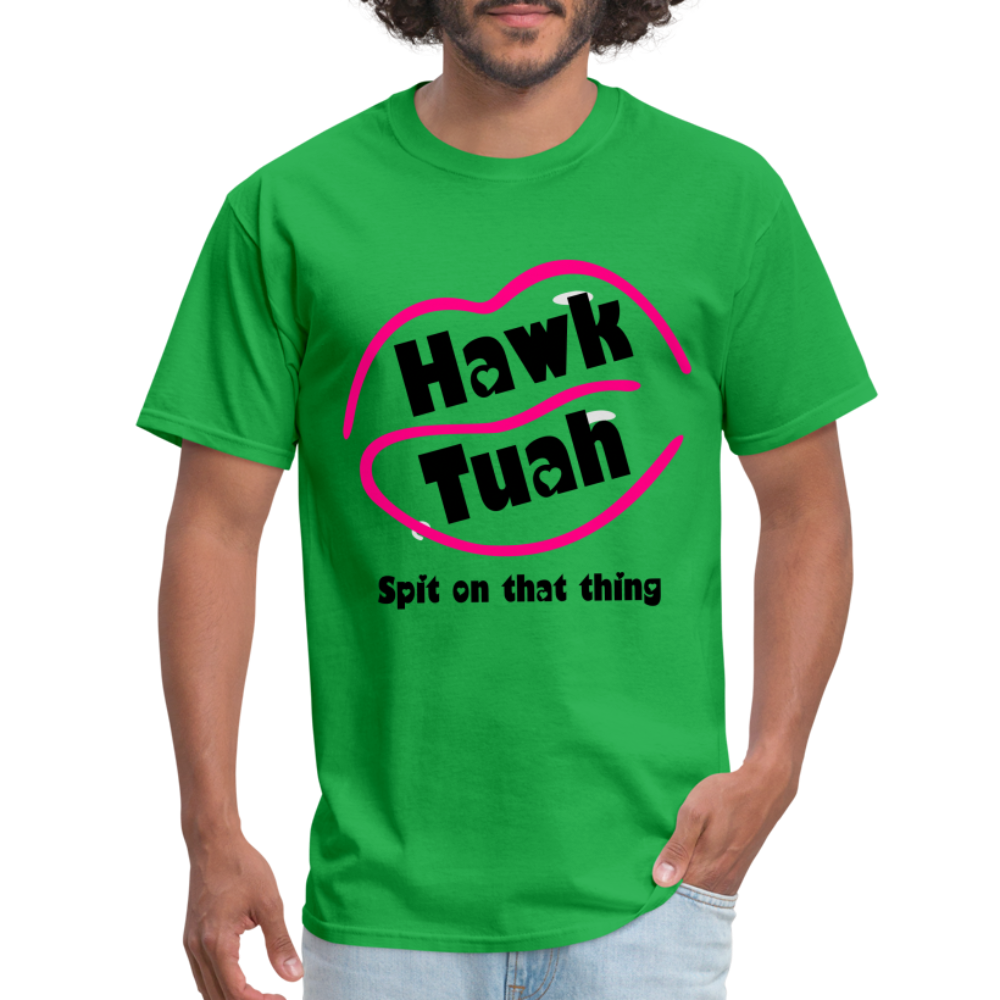 Hawk Tuah T-Shirt (Spit on that Thing) - bright green