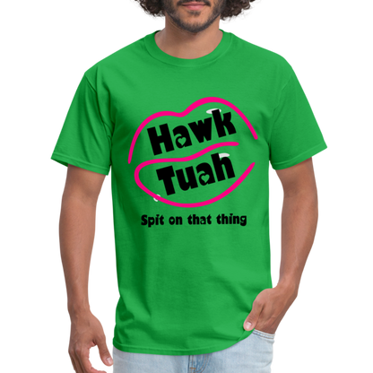 Hawk Tuah T-Shirt (Spit on that Thing) - bright green