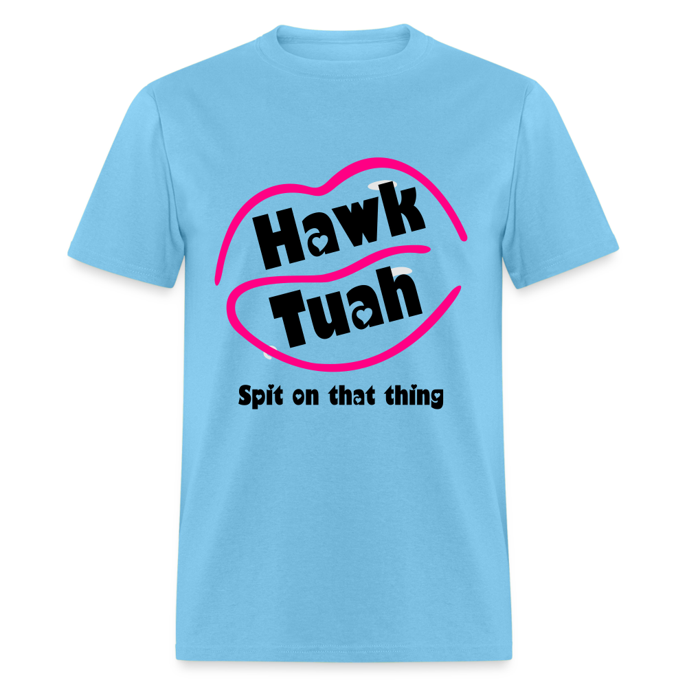 Hawk Tuah T-Shirt (Spit on that Thing) - aquatic blue