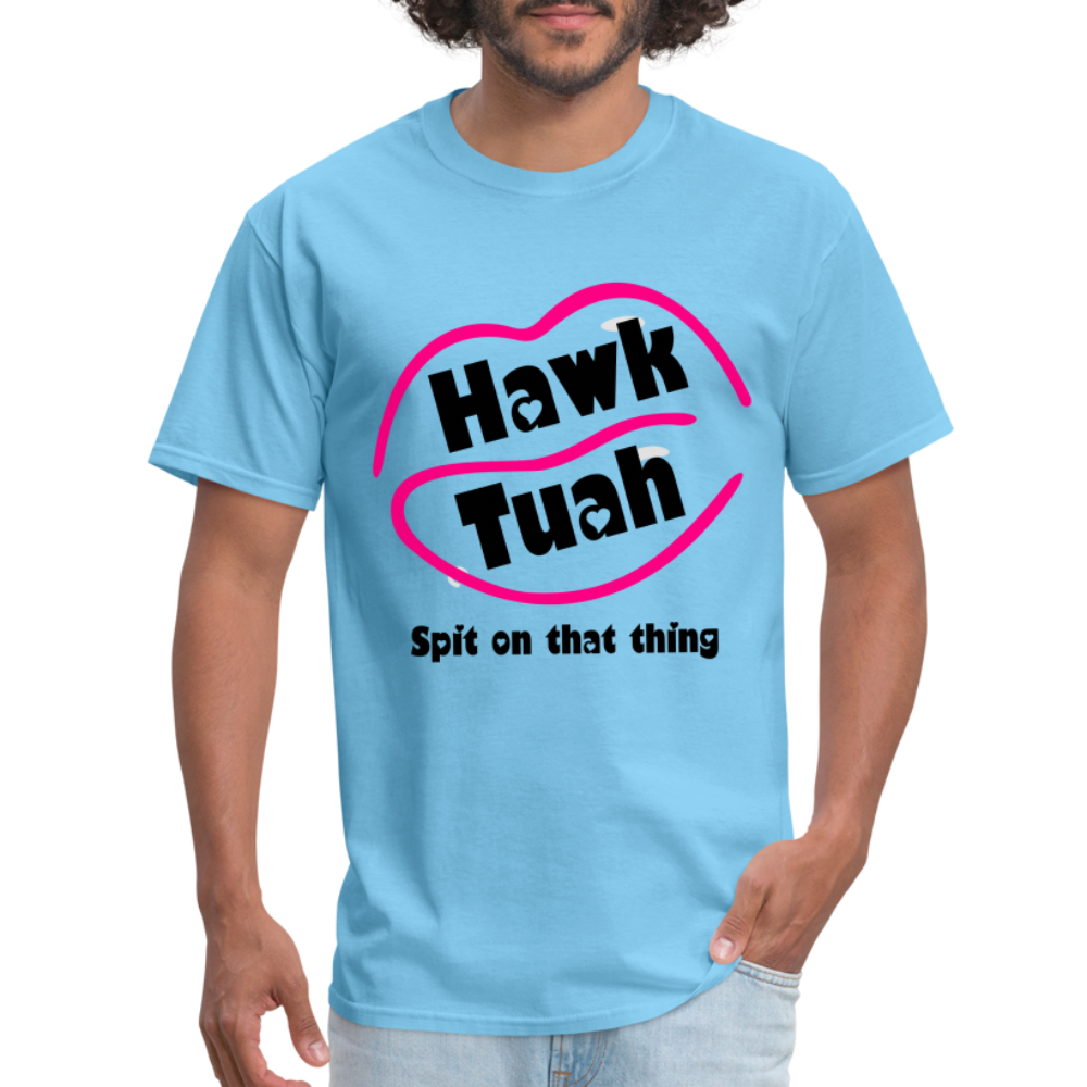 Hawk Tuah T-Shirt (Spit on that Thing) - aquatic blue