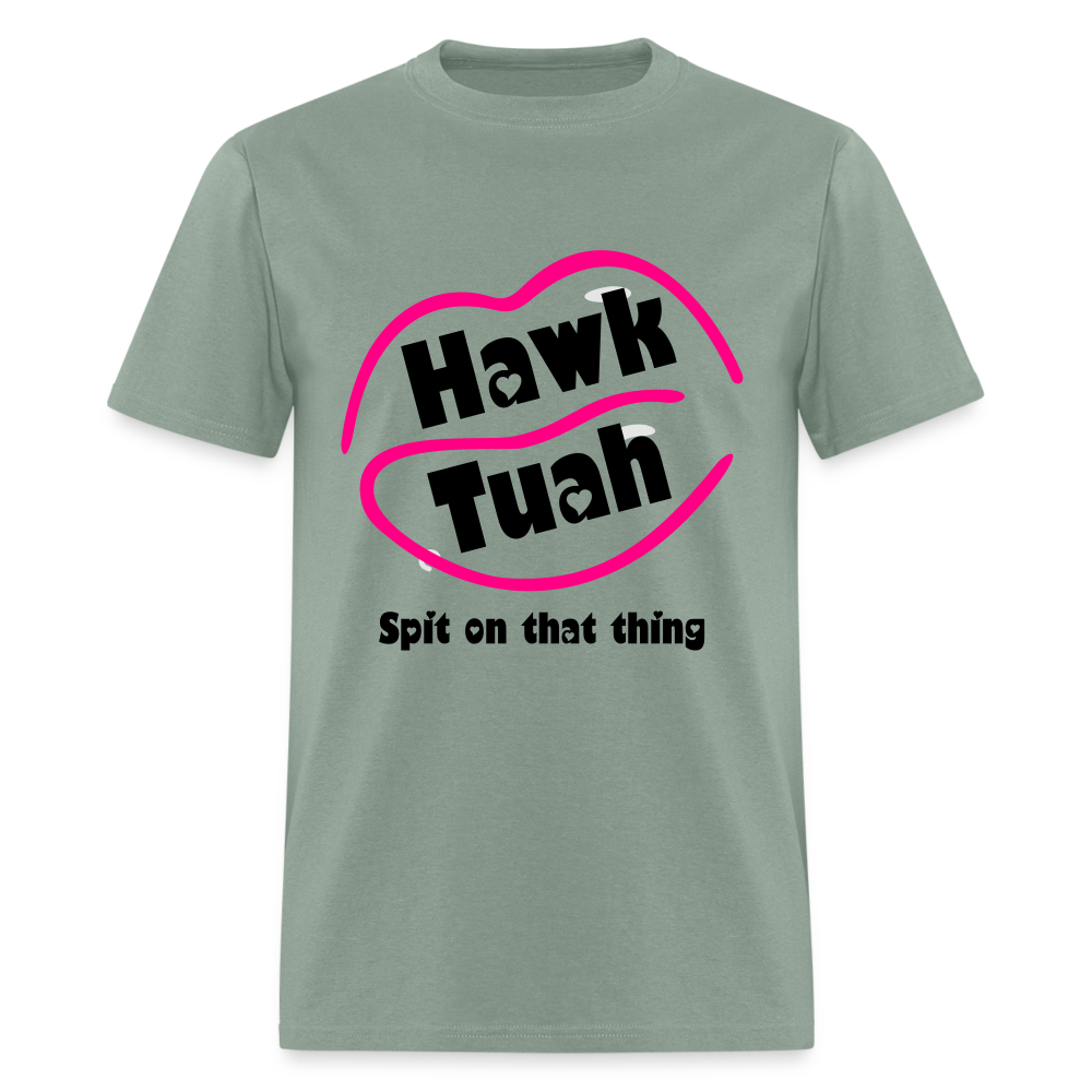 Hawk Tuah T-Shirt (Spit on that Thing) - sage