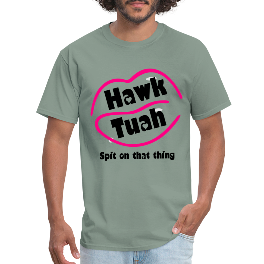 Hawk Tuah T-Shirt (Spit on that Thing) - sage