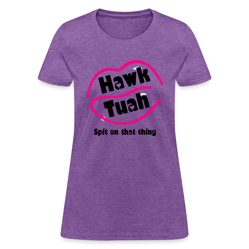 Hawk Tauh Women's Contoured T-Shirt (Spit on That Thing) - purple heather