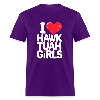 I Love Hawk Tuah Girls T-Shirt - purple