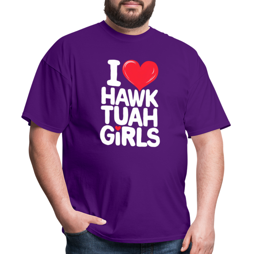 I Love Hawk Tuah Girls T-Shirt - purple