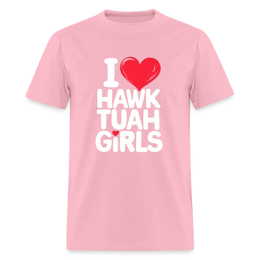 I Love Hawk Tuah Girls T-Shirt - pink